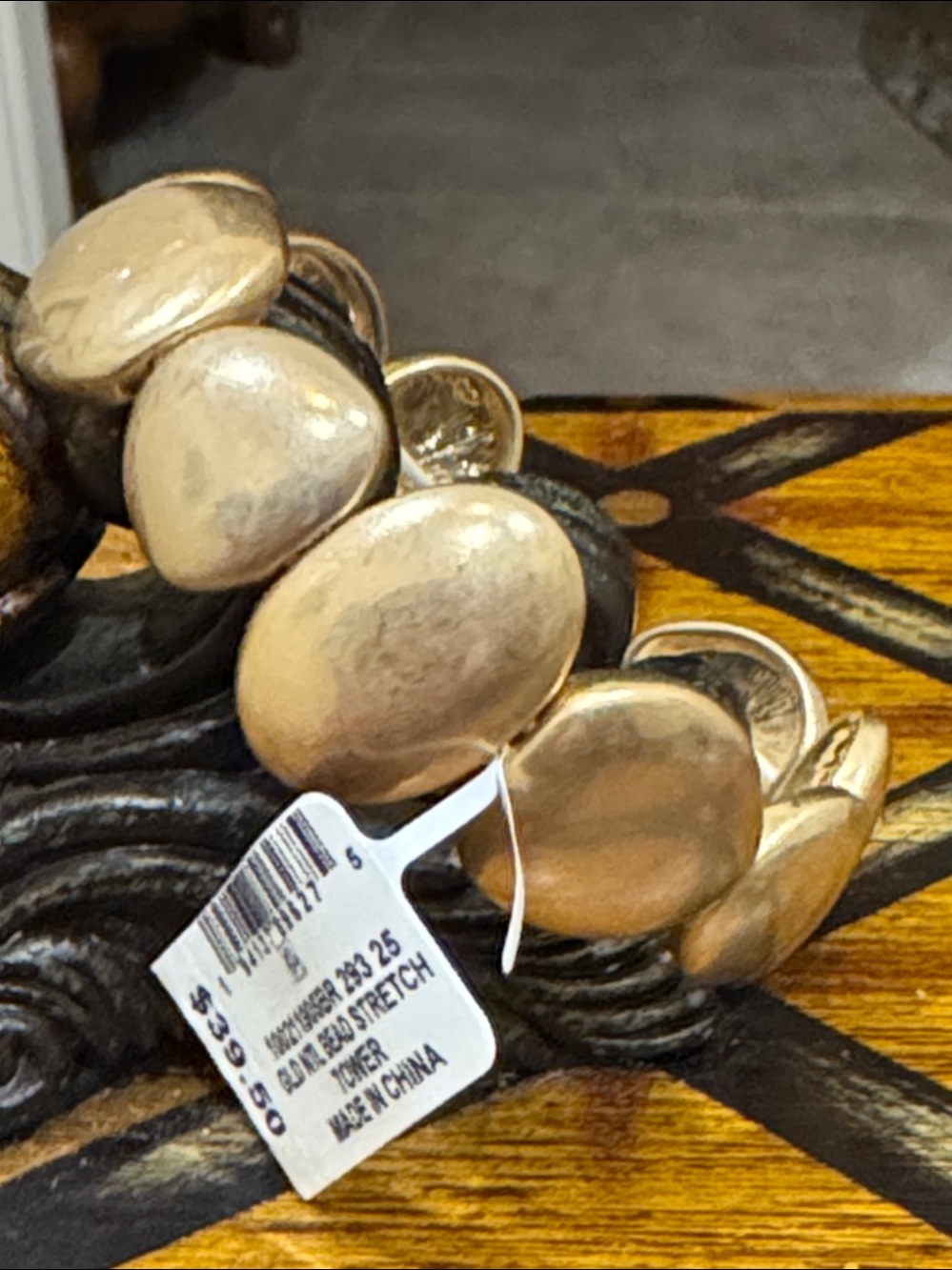 Style & Co. Gold Tone Beaded Stretch Bracelet